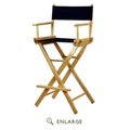 Casual Home Casual Home 230-00-021-10 30 in. Directors Chair Natural Frame with Navy Blue Canvas 230-00/021-10